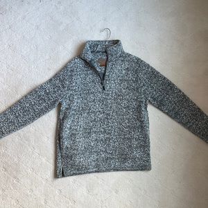 Mens Size Large Quarter Zip Sweater